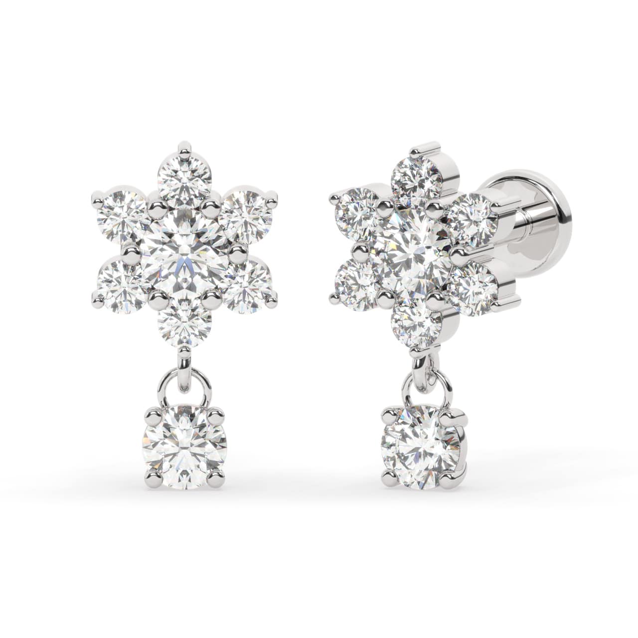 Natural Diamond Earrings