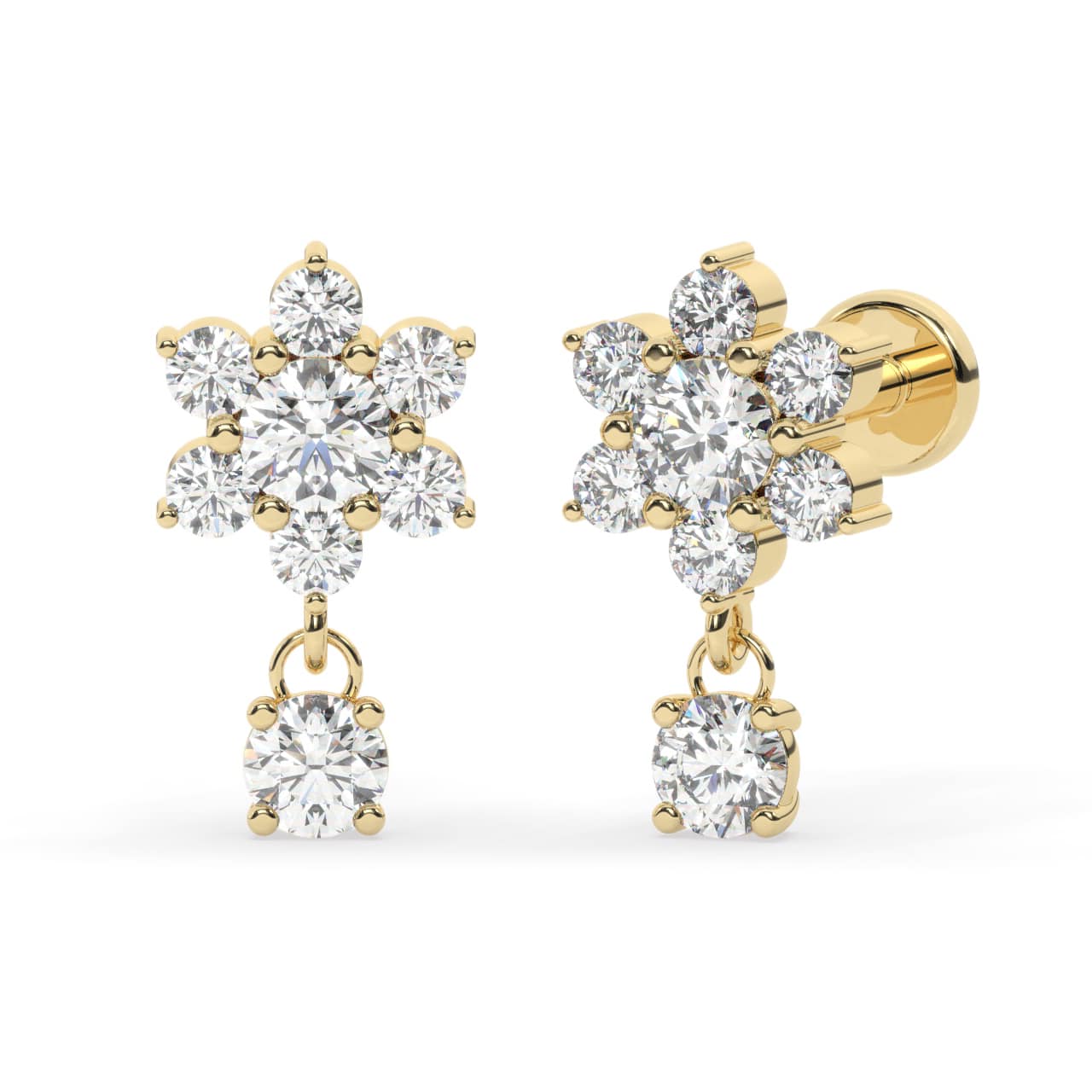 Natural Diamond Earrings