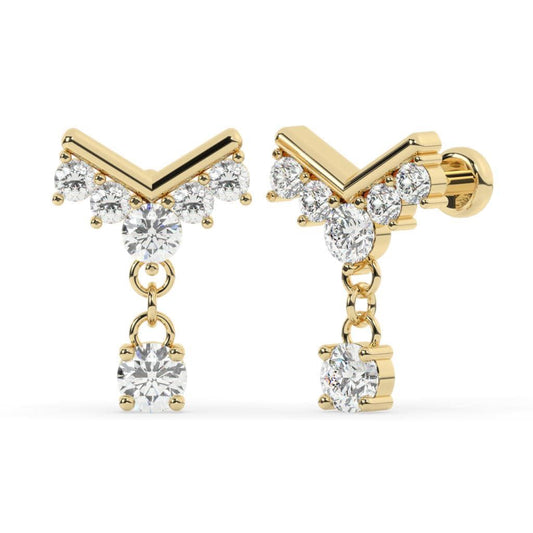 Elegant Crystal Drop Earrings